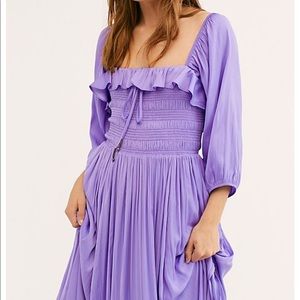 Free People Shiny oasis purple dress